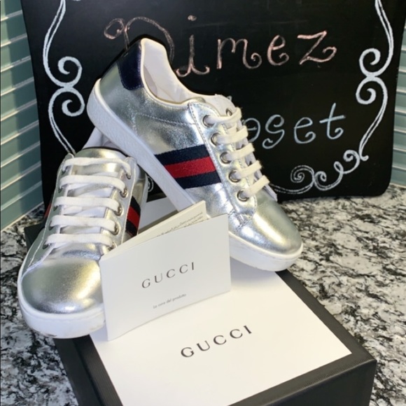 gucci children's ace leather sneaker